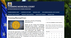Desktop Screenshot of cummingmunicipalcourt.com