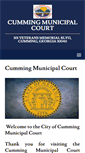 Mobile Screenshot of cummingmunicipalcourt.com